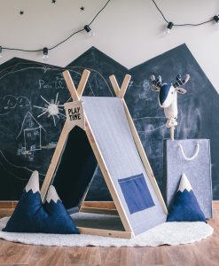 Adesivo de Parede Infantil Lousa Quadro Negro Recortado