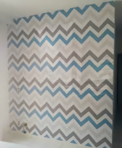 Papel de Parede Chevron Azul
