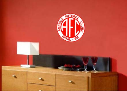 Adesivo de Parede Time de Futebol América Futebol Clube de Natal - Cole Decore Adesivo de Parede Time de Futebol América Futebol Clube de Natal - Cole Decore