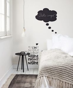 Adesivo de Parede Frase Night
