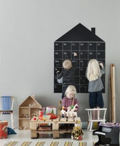 Adesivo de Parede Infantil Barato Lousa Quadro Negro Educativo