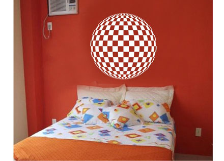 Adesivo de parede geométrico