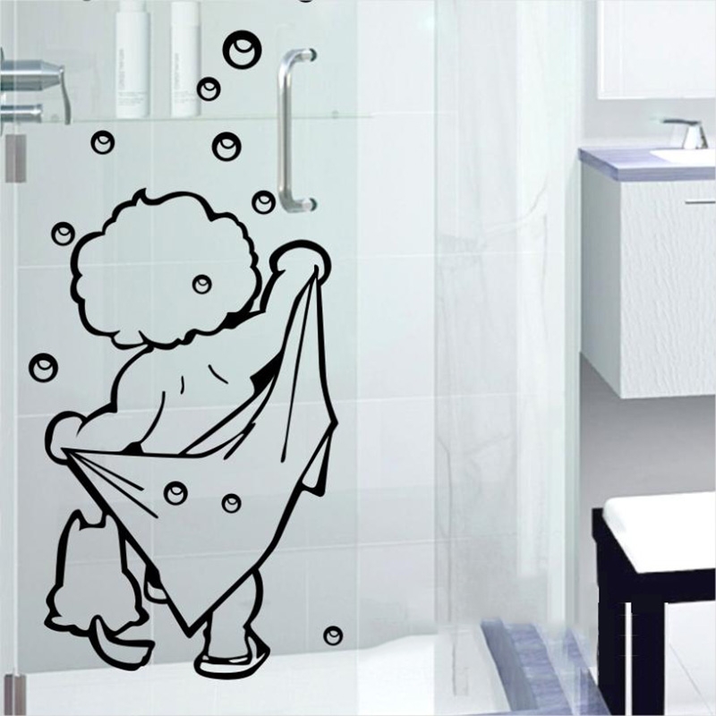 Adesivo decorativo engraçado para banheiro