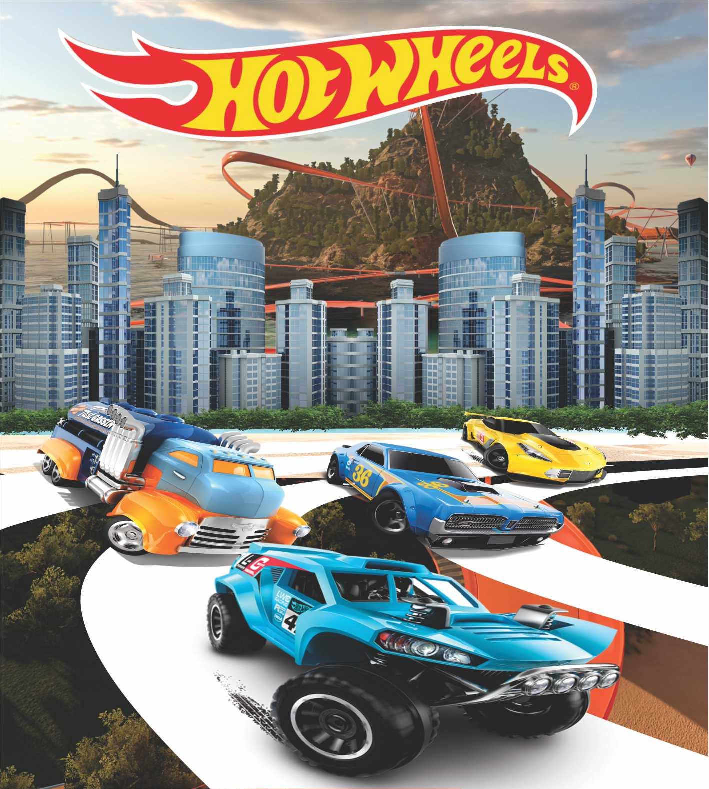 Papel De Parede Personalizado Adesivo Infantil Carrinhos Hot Wheels