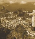 Corcovado Sephia Crisro Redentor e Baia de Guanabara Corcovado Sephia Crisro Redentor e Baia de Guanabara